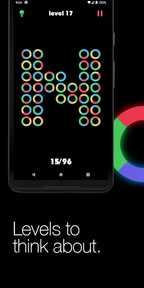 Скачать взлом Logic circles. Puzzle game. на Андроид — Все уровни открыты — скриншот 3
