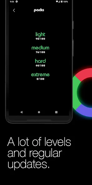 Скачать взлом Logic circles. Puzzle game. на Андроид — Все уровни открыты — скриншот 5