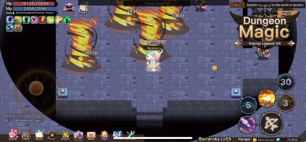 Magic Dungeon:Fallen Angel — Взломанная версия (Много денег) — скриншот 1