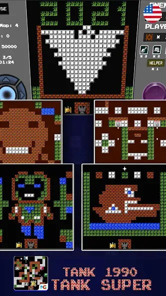 Tank 1990: Battle City Tank на Андроид — Много денег и бесконечные жизни — скриншот 2 Tank 1990: Battle City Tank на Андроид — Много денег и бесконечные жизни — скриншот 2