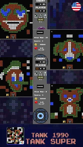 Tank 1990: Battle City Tank на Андроид — Много денег и бесконечные жизни — скриншот 3 Tank 1990: Battle City Tank на Андроид — Много денег и бесконечные жизни — скриншот 3