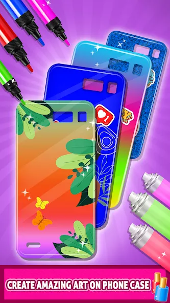 Скачать взломанную Mobile Phone Case DIY — Много денег и все материалы разблокированы — скриншот 1