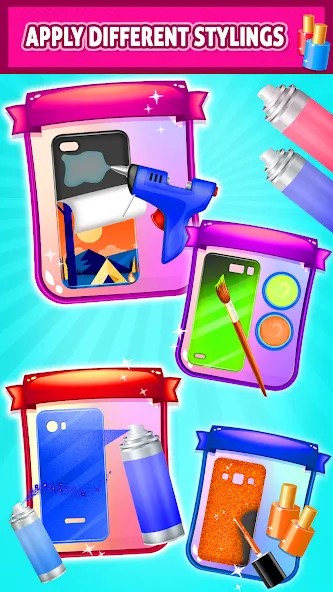 Скачать взломанную Mobile Phone Case DIY — Много денег и все материалы разблокированы — скриншот 2