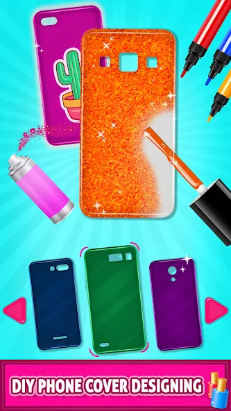 Скачать взломанную Mobile Phone Case DIY — Много денег и все материалы разблокированы — скриншот 4