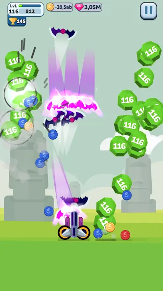 Ball Blast Cannon blitz mania на Андроид — Много денег — скриншот 2
