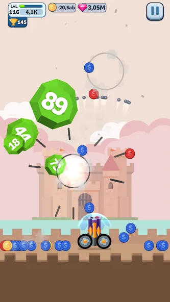 Ball Blast Cannon blitz mania на Андроид — Много денег — скриншот 5