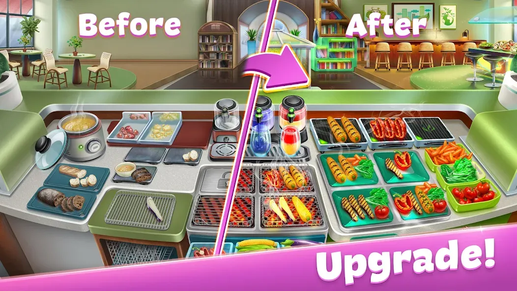Скачать Cooking Fever: Restaurant Game на Андроид — Много денег — скриншот 4