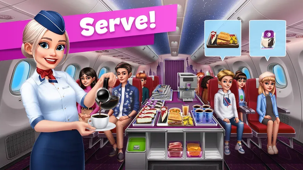 Скачать Airplane Chefs - Cooking Game с модом — Много денег — скриншот 3
