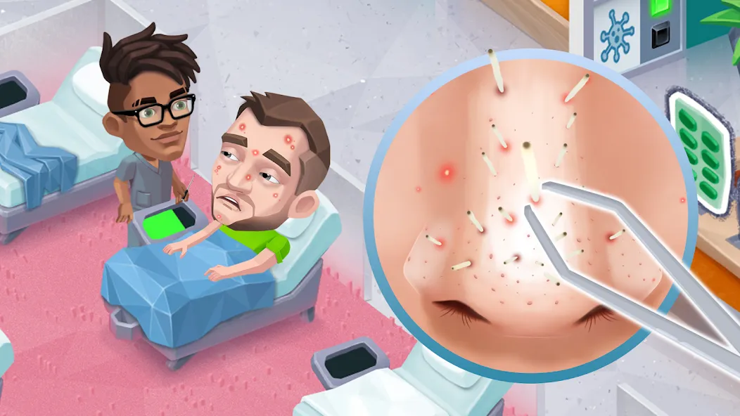 Happy Clinic: Hospital Game — Много денег и алмазов — скриншот 3
