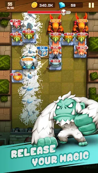 Скачать взлом Monster Breaker Hero на Андроид — Много денег и кристаллов — скриншот 4 Скачать взлом Monster Breaker Hero на Андроид — Много денег и кристаллов — скриншот 4