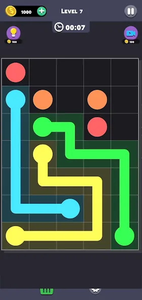 Same Color: Connect Two Dots на Андроид — Мод Все уровни разблокированы — скриншот 4