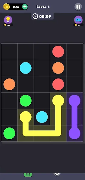 Same Color: Connect Two Dots на Андроид — Мод Все уровни разблокированы — скриншот 5