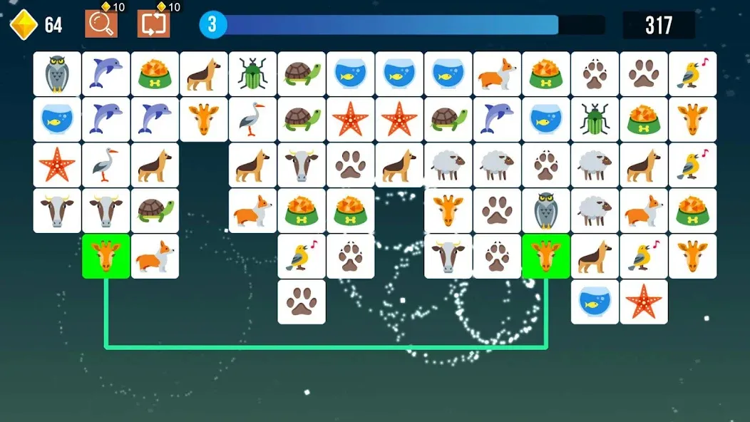 Pet Connect: Tile Puzzle Match MOD — Много денег и без рекламы на Андроид — скриншот 1