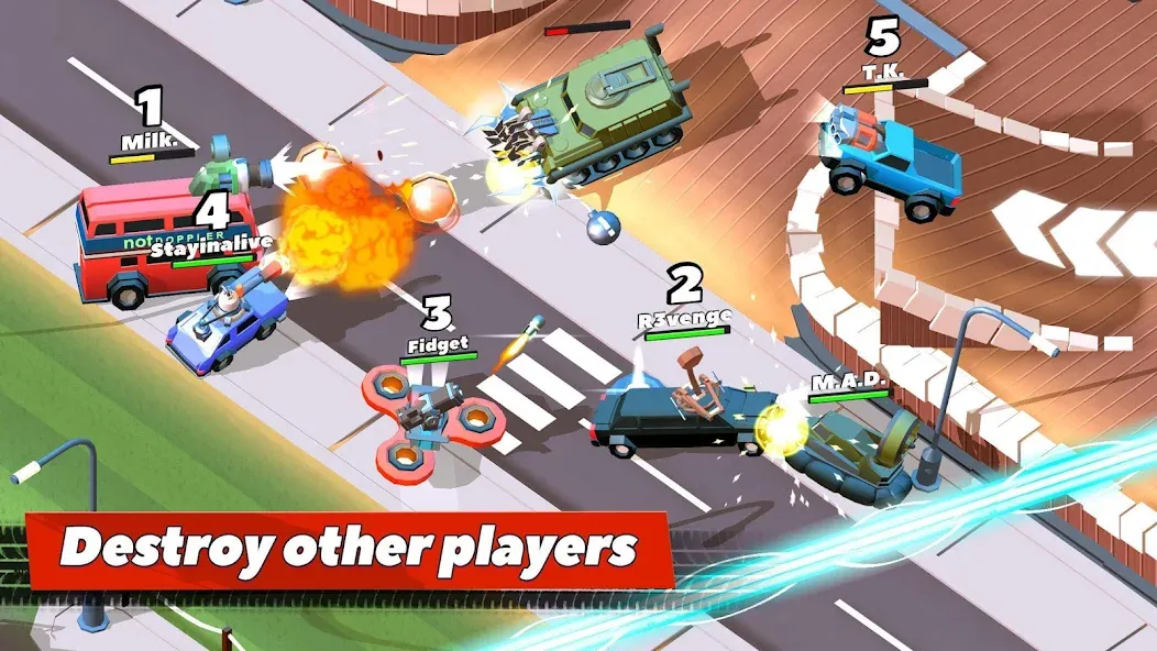 Crash of Cars — Взломанная версия (Много денег и кристаллов) — скриншот 1 Crash of Cars — Взломанная версия (Много денег и кристаллов) — скриншот 1