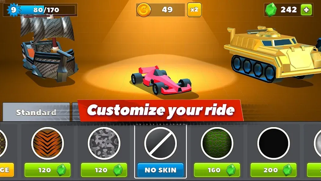 Crash of Cars — Взломанная версия (Много денег и кристаллов) — скриншот 2 Crash of Cars — Взломанная версия (Много денег и кристаллов) — скриншот 2