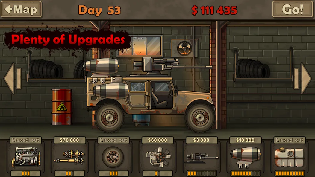 Скачать взлом Earn to Die Lite на Андроид — Много денег — скриншот 3 Скачать взлом Earn to Die Lite на Андроид — Много денег — скриншот 3