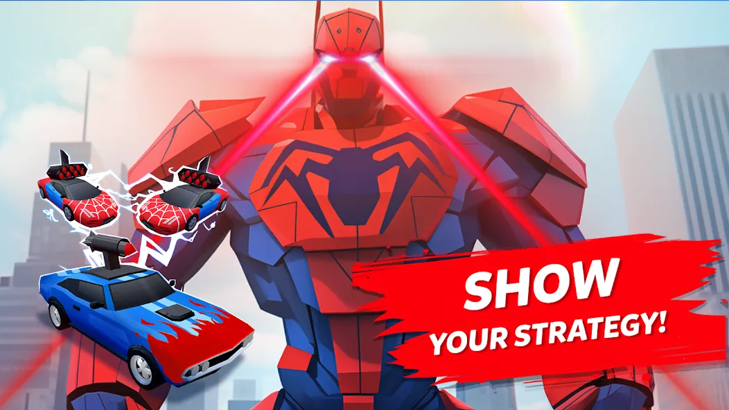Скачать Robot Merge Master: Car Games MOD APK — Много денег — скриншот 1