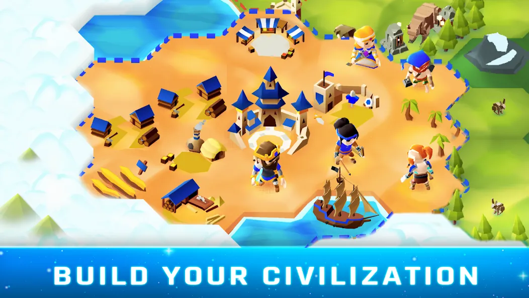 Hexapolis: Civilization wars на Андроид — Много денег — скриншот 2