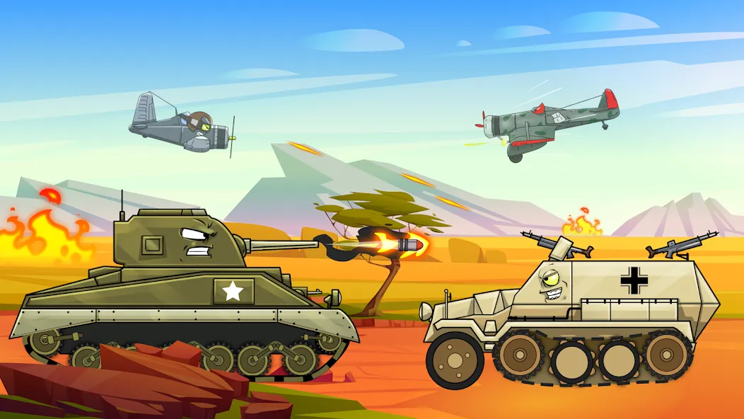 Merge Master Tanks: Tank wars MOD APK на Android — Много денег и бесконечные кристаллы — скриншот 4