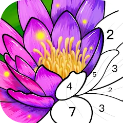 Взломанная Color Time - Paint by Number на Андроид — Много денег и без рекламы