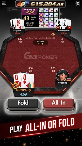 GGPoker UK - Real Online Poker MOD APK — Много денег — скриншот 5