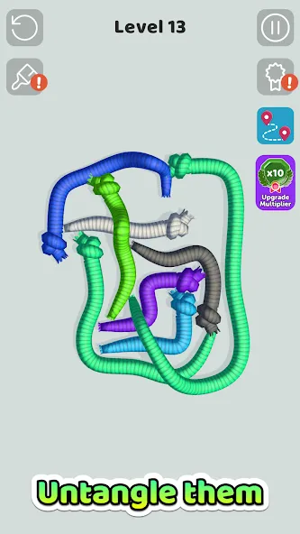 Скачать Tangled Snakes на Андроид — Много денег — скриншот 1 Скачать Tangled Snakes на Андроид — Много денег — скриншот 1