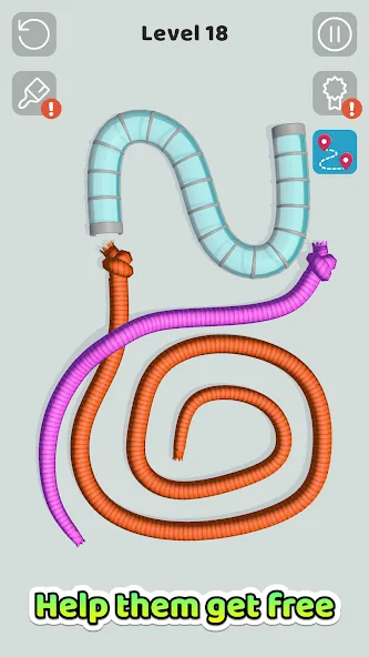Скачать Tangled Snakes на Андроид — Много денег — скриншот 2 Скачать Tangled Snakes на Андроид — Много денег — скриншот 2