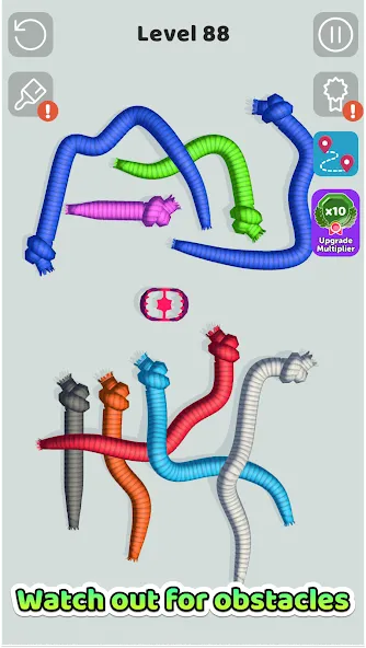 Скачать Tangled Snakes на Андроид — Много денег — скриншот 3 Скачать Tangled Snakes на Андроид — Много денег — скриншот 3