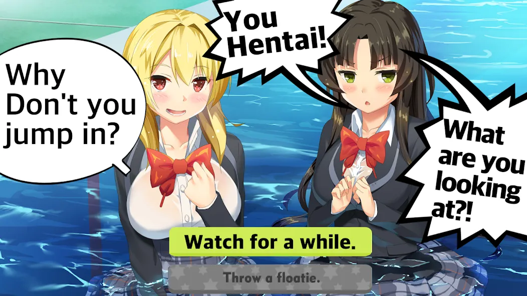 Moe! Ninja Girls/Sexy School Mod APK Много билетов и алмазов — Скачать на Андроид — скриншот 1