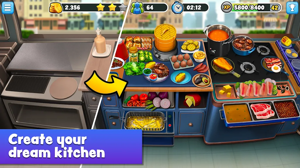 Скачать Food Truck Chef™ Cooking Games — Много денег и алмазов — скриншот 3 Скачать Food Truck Chef™ Cooking Games — Много денег и алмазов — скриншот 3