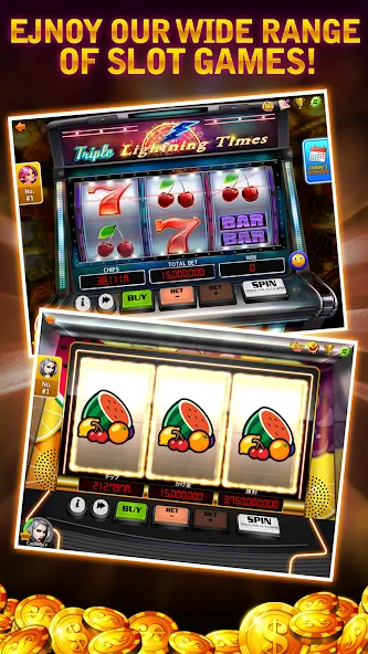 Скачать Cash Bay Casino - Slots game MOD APK — Много денег — скриншот 3