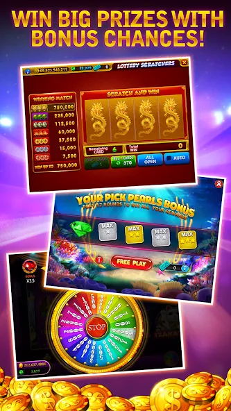 Скачать Cash Bay Casino - Slots game MOD APK — Много денег — скриншот 4