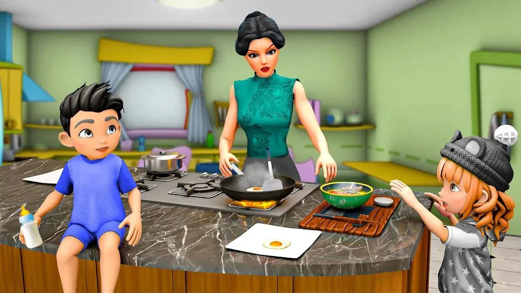 Скачать Virtual Mother Simulator 3D — Последняя версия (Много денег и без рекламы) — скриншот 4 Скачать Virtual Mother Simulator 3D — Последняя версия (Много денег и без рекламы) — скриншот 4