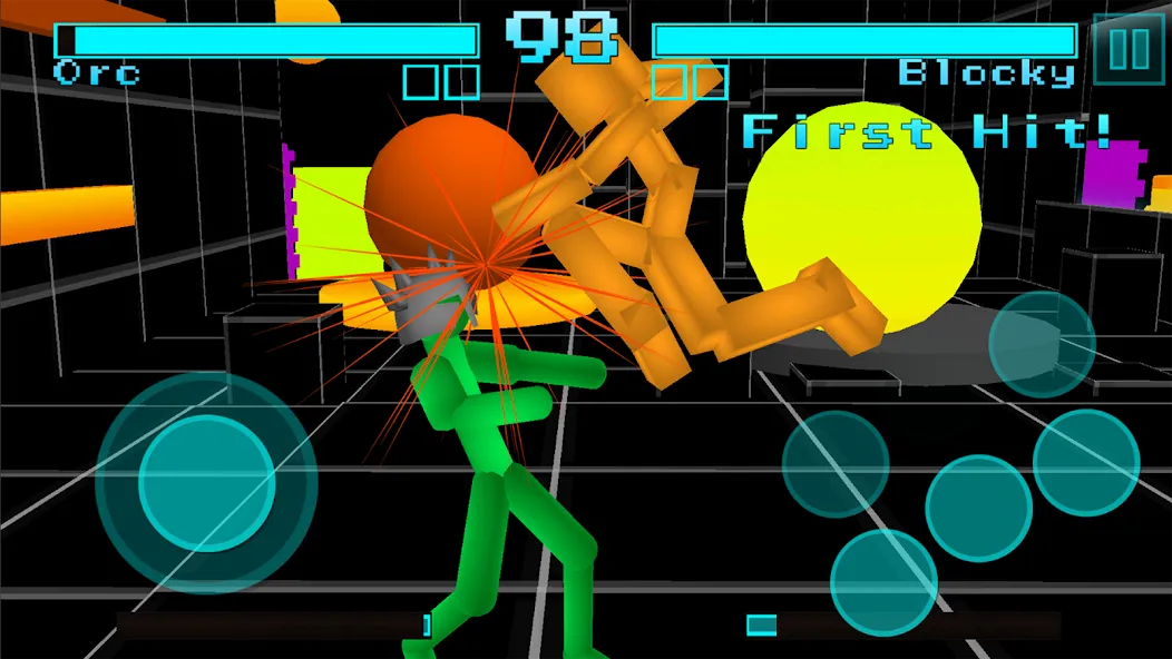 Stickman Fighting Neon Warrior Mod APK Много денег и бессмертие — Скачать на Андроид — скриншот 3