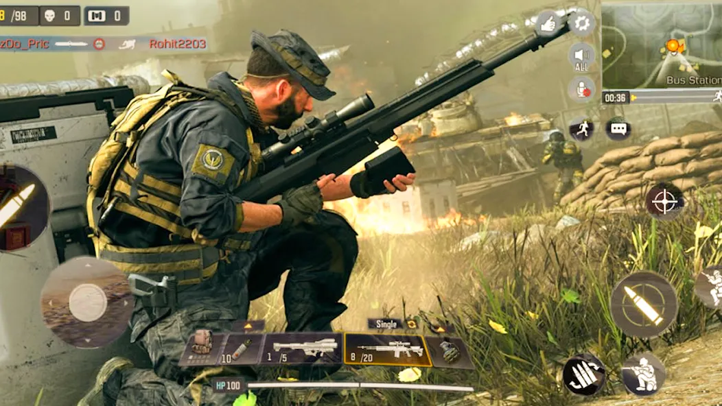 Cover Target: Offline Sniper Mod APK Много денег — Скачать на Андроид — скриншот 1