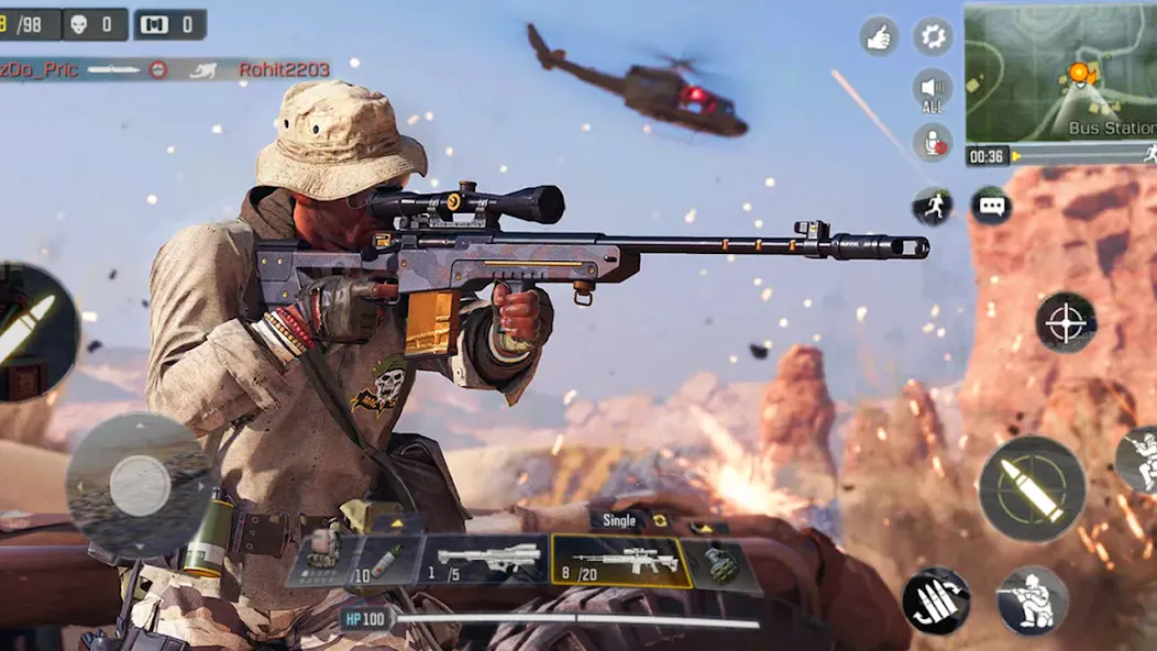 Cover Target: Offline Sniper Mod APK Много денег — Скачать на Андроид — скриншот 4