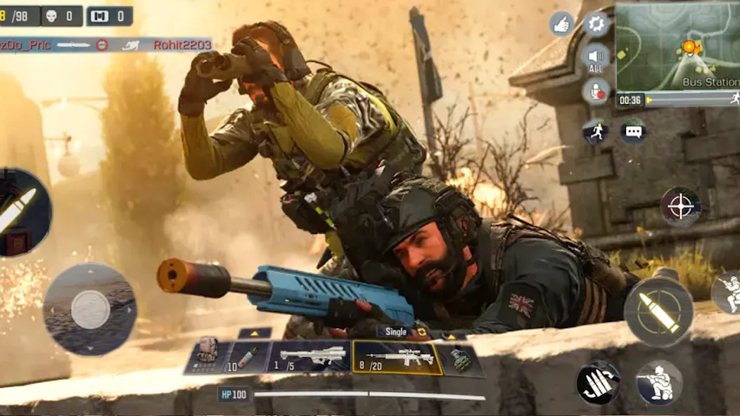 Cover Target: Offline Sniper Mod APK Много денег — Скачать на Андроид — скриншот 5