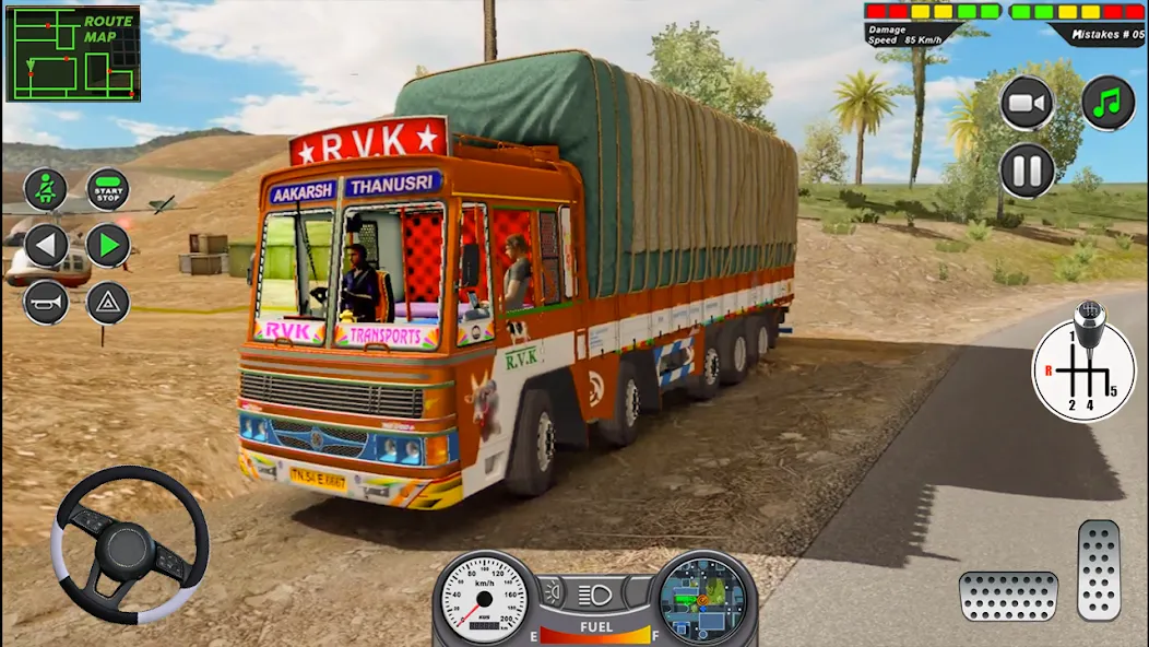 Indian Heavy Truck Delivery 3D — Мод: Много денег — скриншот 1