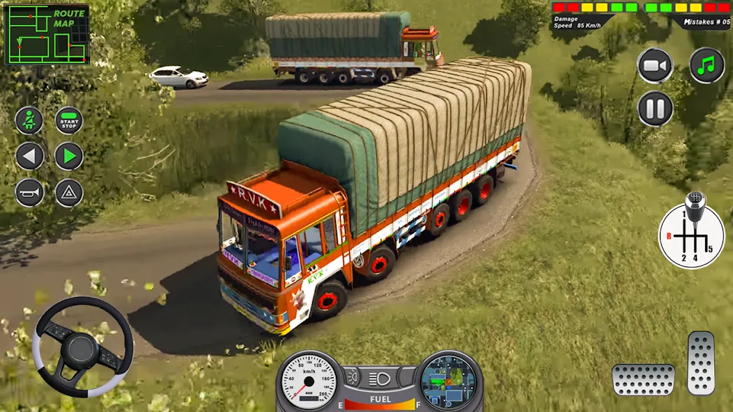 Indian Heavy Truck Delivery 3D — Мод: Много денег — скриншот 3