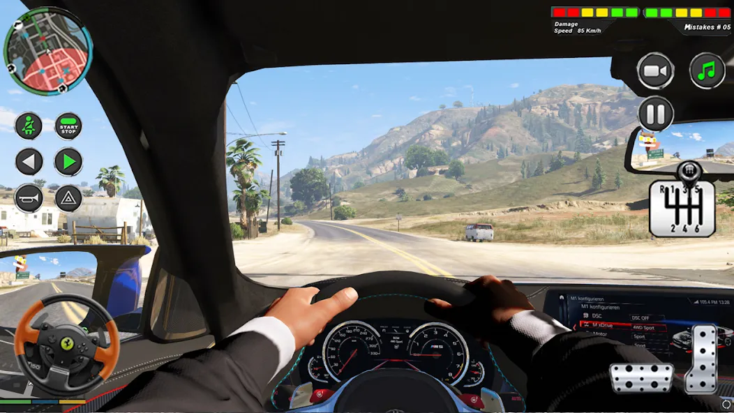 Взлом Modern Car Advance Driving 3D — Много денег — скриншот 3