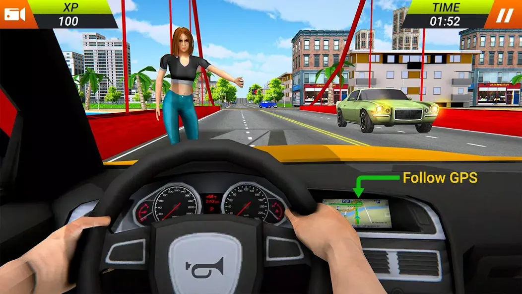 Modern Taxi Car Glory Driving на Андроид — Много денег и без рекламы — скриншот 1