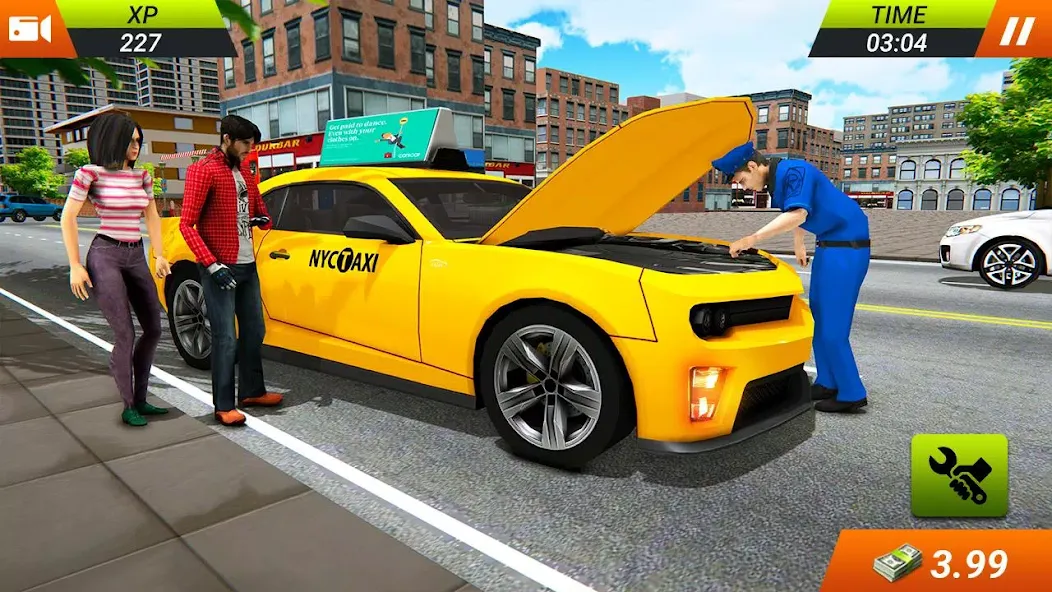 Modern Taxi Car Glory Driving на Андроид — Много денег и без рекламы — скриншот 3