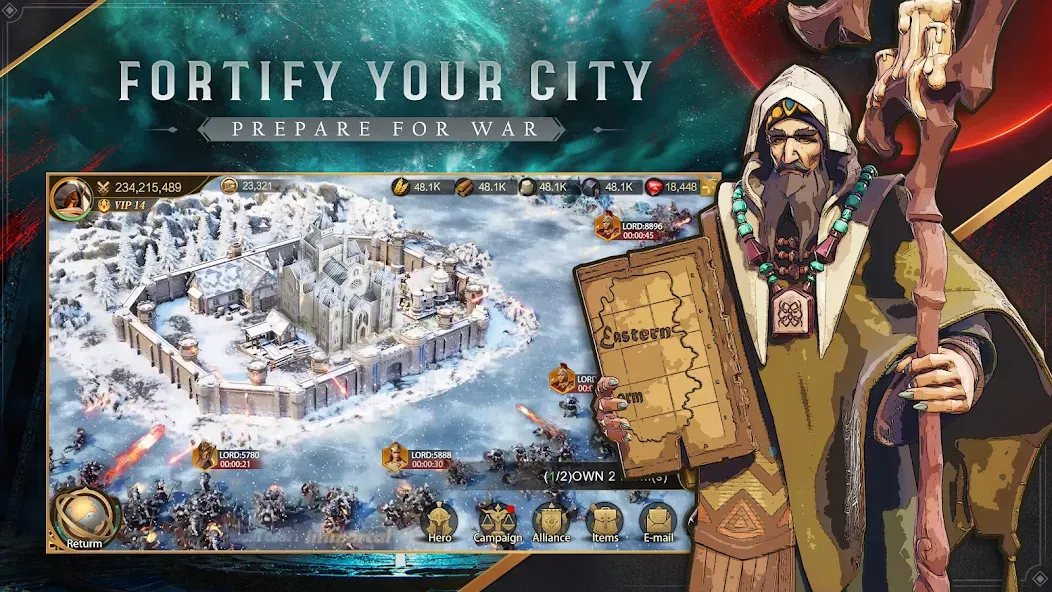 Land of Empires: Immortal MOD APK — Бесплатные покупки — скриншот 2
