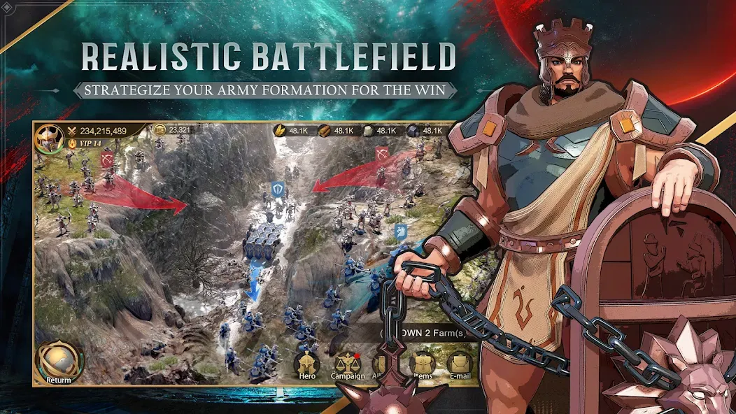 Land of Empires: Immortal MOD APK — Бесплатные покупки — скриншот 4
