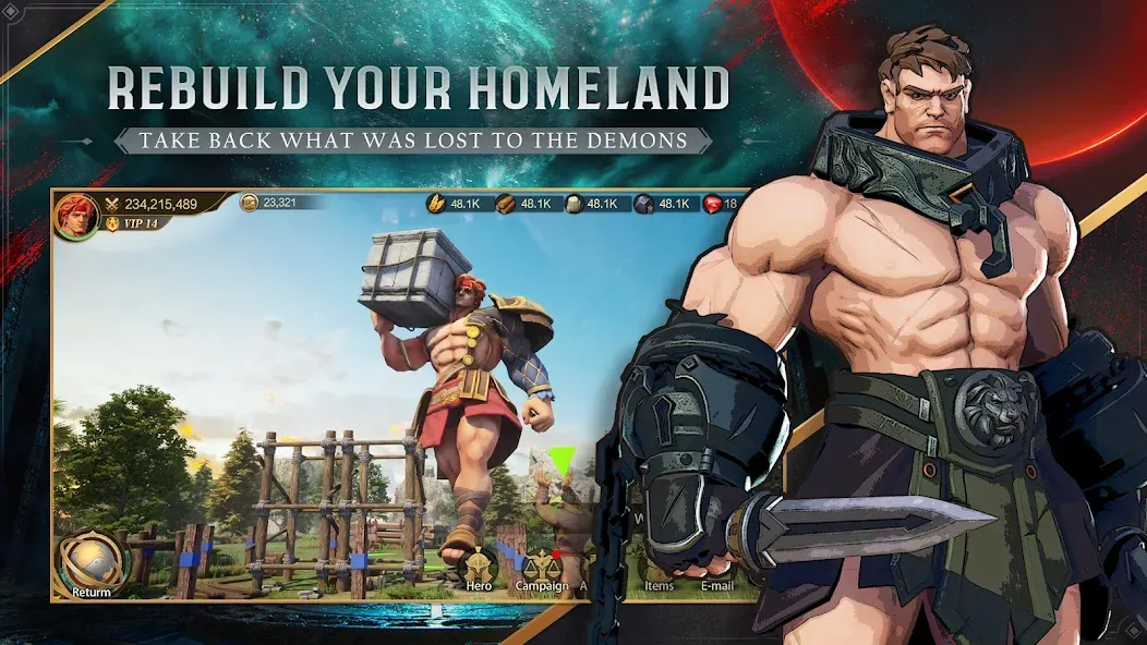 Land of Empires: Immortal MOD APK — Бесплатные покупки — скриншот 5