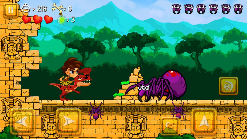 Super Warrior Dino Adventures — Взломанная версия (Много денег и бессмертие) — скриншот 5