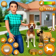 Скачать Pet Dog Family Adventure Games MOD APK — Много денег