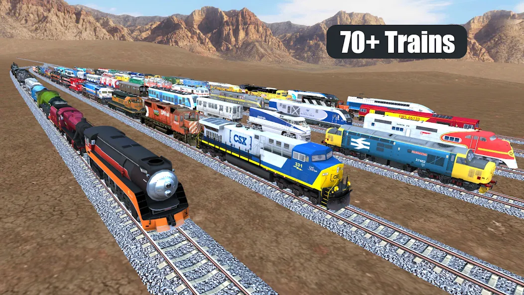 Train Sim MOD — Все поезда открыты на Андроид — скриншот 1