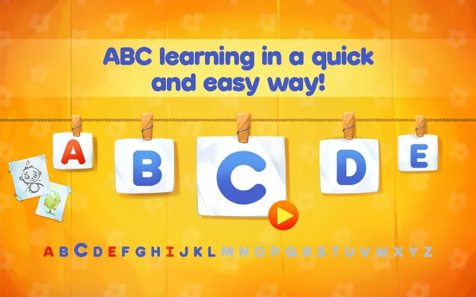 Скачать взломанную ABC Alphabet! ABCD games! — Все уровни разблокированы — скриншот 1