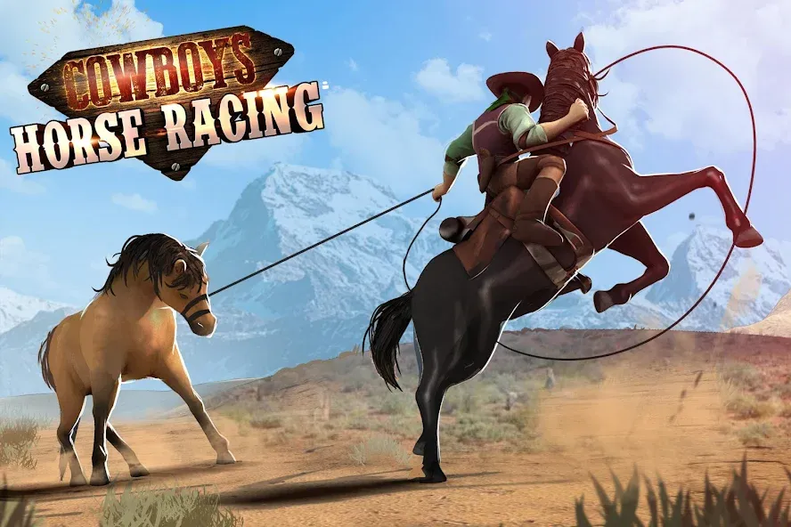 Взломанная Cowboys Horse Racing Derby на Андроид — Много денег — скриншот 1 Взломанная Cowboys Horse Racing Derby на Андроид — Много денег — скриншот 1